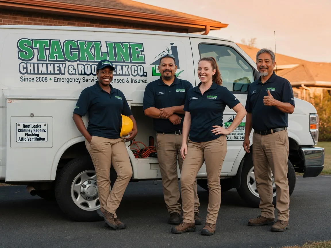 Chimney flashing repair company in Brocket, ND